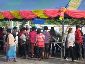 ตัวอย่างซุ้มอาหารตอนเช้า